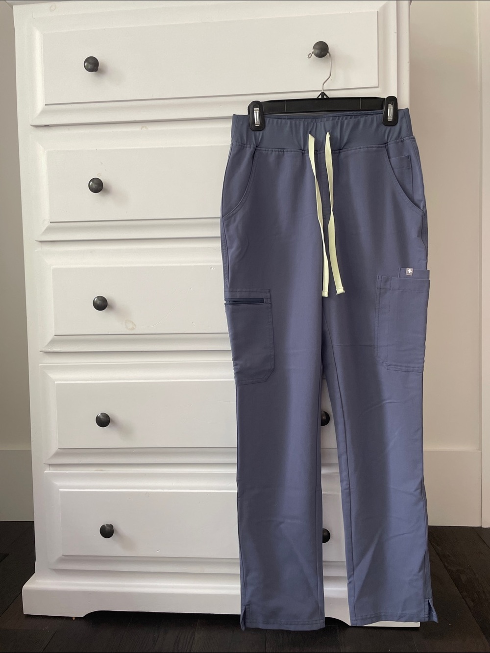 FIGS Women's Yola High-Rise Slim Scrub Pants in Space Navy